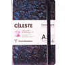 Записная книжка черная из натуральной кожи Celeste ClaireFontaine в линейку А5 / 90 гм / 90 гм купить в магазине Скетчинг Про с доставкой по всему миру
