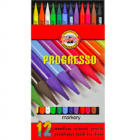 Акварельные карандаши Koh-I-Noor Progresso Aquarell 12 цветов