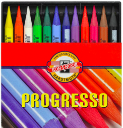 Акварельные карандаши Koh-I-Noor Progresso Aquarell 12 цветов