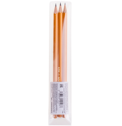 Набор чернографитных карандашей Koh-I-Noor 1696 3 штуки H, HB, B