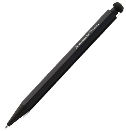 Ручка шариковая Kaweco Special Black 1 мм алюминий в футляре черная