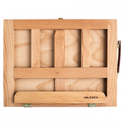 Мольберт Малевичъ МЛ-21 бук с ящиком для акварели и пастели настольный