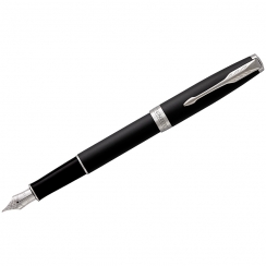 Ручка перьевая Parker Sonnet Matte Black CT 0,8 мм в подарочной упаковке