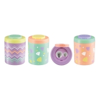 Точилка для карандашей Milan Pastel Sugar Diamond 2 отверстия ассорти