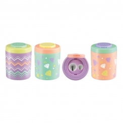 Точилка для карандашей Milan Pastel Sugar Diamond 2 отверстия ассорти