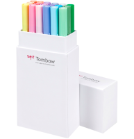 Набор брашпенов Tombow ABT Dual Brush Pen 18 Pastel (пастельные)