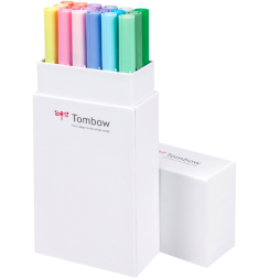Набор брашпенов Tombow ABT Dual Brush Pen 18 Pastel (пастельные)