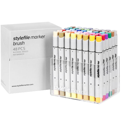 Stylefile Brush 48 Extended набор маркеров для рисования купить