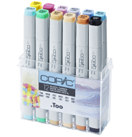 Набор маркеров COPIC CLASSIC 12 Pastel Colours (пастельные)
