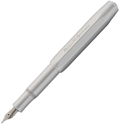 Перьевая ручка Kaweco Al Sport серебряный корпус в алюминиевом корпусе ...