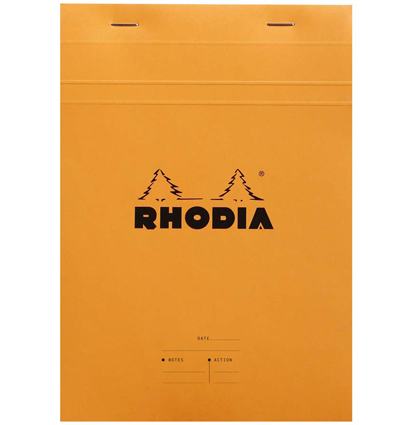 Ежедневник Rhodia Basics линейка мягкая обложка оранжевый А5 / 80 листов / 80 гм