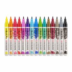Акварельные маркеры Ecoline Brush Pen в наборе 15 цветов в пластиковой упаковке