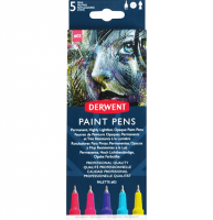 Набор универсальных линеров Derwent Paint Pens №3 перо 0.5 мм 5 цветов