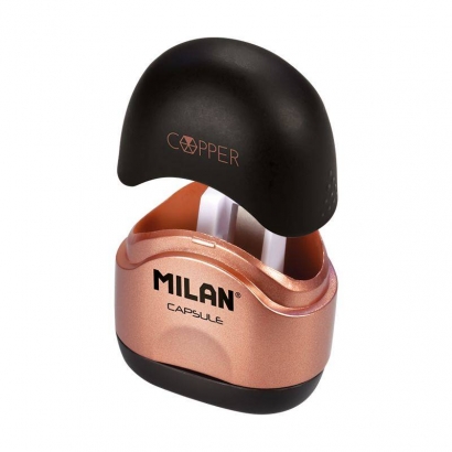Точилка для карандашей Milan Capsule Copper 1 отверстие ассорти