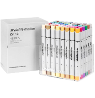 Маркеры для скетчинга Stylefile Brush 48 Main A (основные цвета)