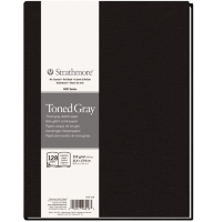 Скетчбук Strathmore Art Book Gray с серой бумагой 21.6 х 27.9 см / 64 листа / 118 гм