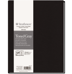 Скетчбук Strathmore Art Book Gray с серой бумагой 21.6 х 27.9 см / 64 листа / 118 гм
