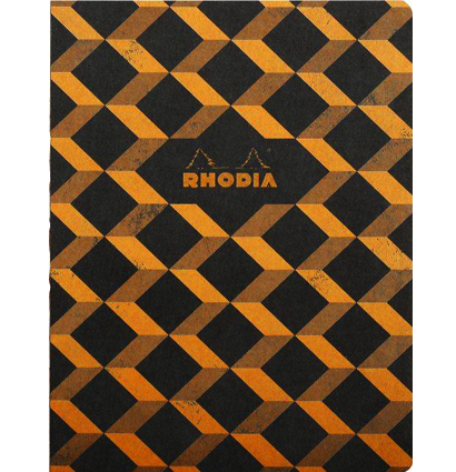 Блокнот в клетку Rhodia Heritage Escher мягкая обложка черный А4 / 32 листа / 90 гм