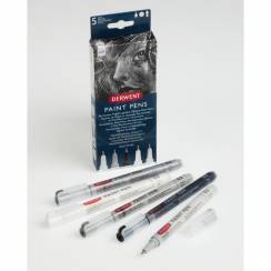 Набор универсальных линеров Derwent Paint Pens №4 перо 0.5 мм 5 цветов