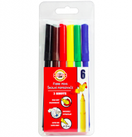 Фломастеры смываемые Koh-I-Noor Звери набор 6 цветов