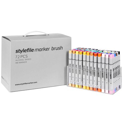 Stylefile Brush 72 набор маркеров для рисования купить