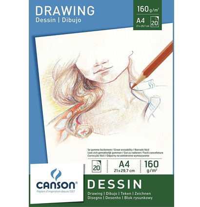 Альбом для графики Canson Dessin A4 // 160 гм // 20 листов