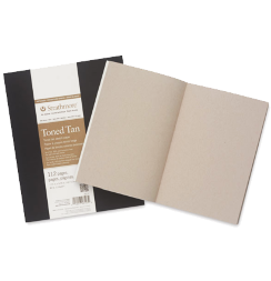 Скетчбук Strathmore Art Book Tan с коричневой бумагой 21.6 х 27.9 см / 64 листа / 118 гм