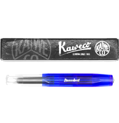 Перьевая ручка Kaweco Ice Sport в синем прозрачном корпусе с синим картриджем
