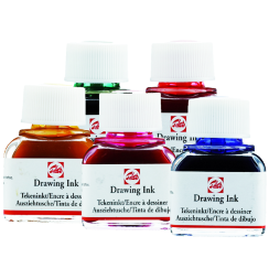 Чернила черные Drawing Ink Royal Talens для рисования и чертежей во флаконе 490 мл