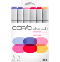 Набор маркеров COPIC SKETCH 6 Floral Favorites 2 с кистью (цветы)