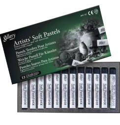 Пастель Mungyo Gallery Artists Soft Pastel сухая мягкая 12 цветов профессиональная квадратная (угольные)