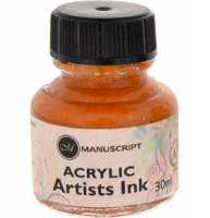 Тушь золотая художественная Manuscript Acrylic Inc во флаконе 30 мл