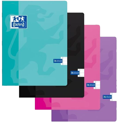 Тетрадь Oxford Notebook линейка мягкая обложка разный цвет А4 / 36 листов