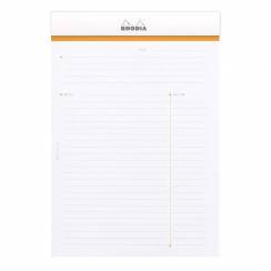 Ежедневник Rhodia Basics линейка мягкая обложка белый А4 / 80 листов / 80 гм