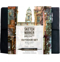 Набор 36 маркеров Sketchmarker Brush Pro "Пленэр" в пенале