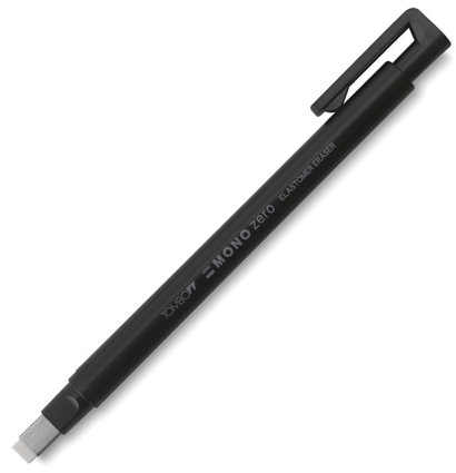 Ластик-ручка Tombow Mono Zero Eraser (прямоугольный ластик), черная
