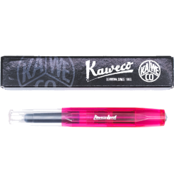 Перьевая ручка Kaweco Ice Sport в розовом прозрачном корпусе с синим картриджем
