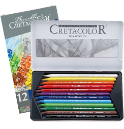Набор акварельных карандашей Cretacolor Aqua Monolith 12 цветов в кейсе