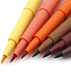 Набор брашпенов "Оттенки Земли" Faber-Castell Pitt Artist Pen Brush 6 цветов