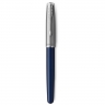 Ручка перьевая Parker Sonnet Sand Blasted Metal Blue Lacquer черная 0,8 мм в подарочной упаковке