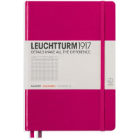 Записная книжка Leuchtturm «Medium» A5 в клетку фуксия 251 стр.
