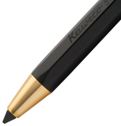 Механический карандаш Kaweco Sketch Up в жестяном футляре коллекционный, черно-золотой