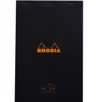 Ежедневник Rhodia Basics линейка мягкая обложка черный А4 / 80 листов / 80 гм
