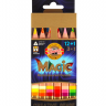 Набор толстых цветных карандашей Koh-I-Noor Magic 13 цветов с точилкой и ластиком купить в художественном магазине Скетчинг про