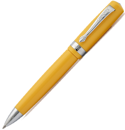 Ручка шариковая Kaweco Student Yellow 1 мм акрил в футляре желтая
