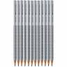 Набор чернографитных карандашей Faber-Castell Grip 12 штук с ластиками и точилкой купить в магазине Скетчинг Про с доставкой