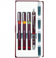 Набор изографов Rotring 3 штуки, механический карандаш и чернила (0.1, 0.2, 0.3)