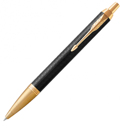Ручка шариковая Parker IM Premium Black/Gold GT 1 мм синие чернила, подарочная упаковка