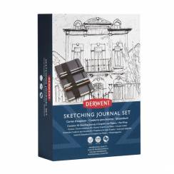 Набор для рисования 4 линера Derwent Graphic Line Maker и альбом Sketching Journal