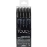 Набор черных линеров Touch Liner Black разной толщины // 5 штук купить в художественном интернет-магазине товаров для рисования и скетчинга Проскетчинг